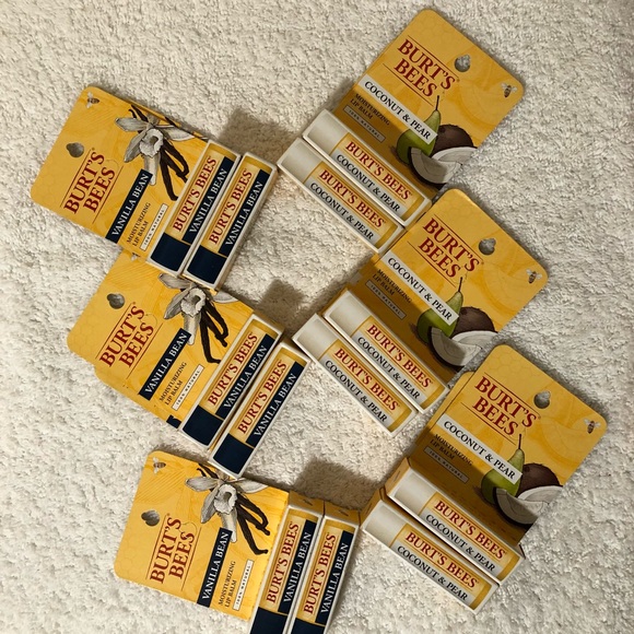 Burt Bees Coconut & Pear/ Vanilla Bean *Free Giant chapstick 18 pk - Picture 2 of 8